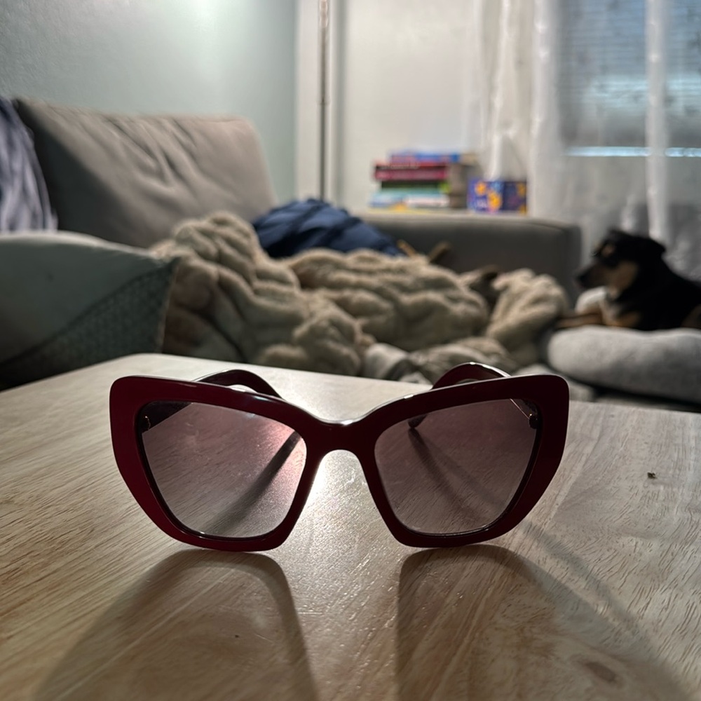 Prada sunglasses EUC red